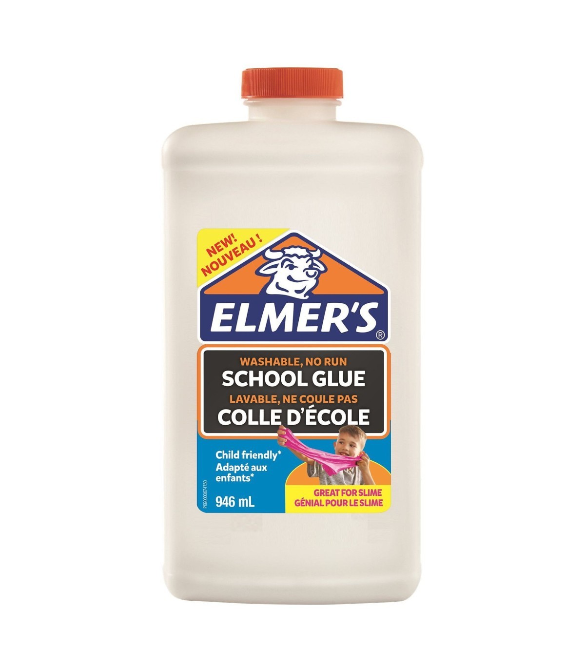 Elmer's colle d'école liquide blanche, lavable et adaptée aux enfants, pour  travaux manuels ou slime, 946 ml