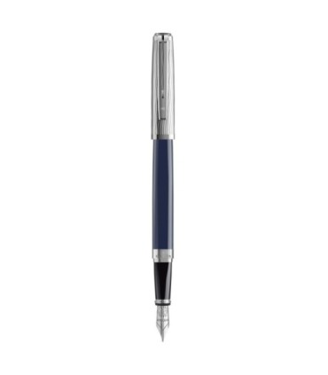 WATERMAN Exception L'Essence du bleu Stylo plume, bleu, plume moyenne 18K, encre bleue, Coffret cadeau