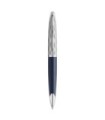 WATERMAN Spécial Edition Carene Deluxe Ballpoint Pen, Blue, Palladium trims, ink refill blue medium point - Gift Boxed