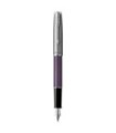 PARKER Sonnet Essentiel fountain pen, violet, Chrome trims, Fine nib, Black ink cartridge, Gift boxed