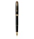 PARKER Sonnet Stylo plume, Noir, Plume fine, encre noire, Coffret cadeau