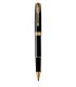 PARKER Sonnet Stylo roller, Noir, Recharge noire pointe fine, Coffret cadeau