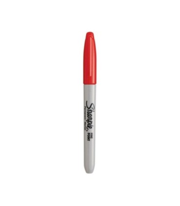 SHARPIE - 1 marqueur permanent - Rouge - Pointe Fine 