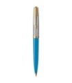 Parker 51  Premium Ballpoint Pen, Premium Collection, Turquoise, Black Medium Point Refill, Gift box