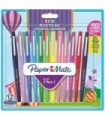 Paper Mate Flair Felt Tip Pens, Assorted Carnival Colours, Medium Point (0.7mm), 12 Count