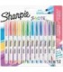 Marqueurs créatifs SHARPIE S-Note, Pointe biseautée, lot de 12, couleurs douces