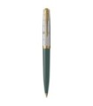 Parker 51  Premium Kugelschreiber, Premium Kollektion, Waldgrün, Mittlere schwarze Ersatzmine, Geschenkbox