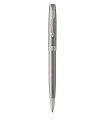 PARKER Sonnet stylo bille, acier inoxydable, attributs palladium, Recharge noire pointe moyenne – Coffret cadeau