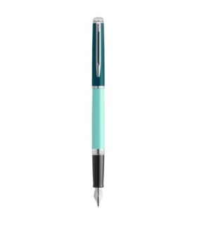 Waterman Hémisphère Fountain Pen | Metal & Green Lacquer with Palladium Coated Trim | Stainless steel Fine Nib | Gift Box