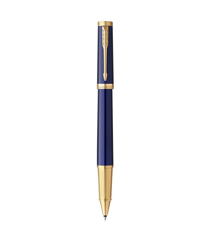 Stylo roller Parker Ingenuity | Core Collection | Bleu Finition or | Encre noire | Coffret cadeau