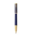 Stylo roller PARKER INGENUITY, Bleu, Finition dorée, recharge encre noire pointe fine, coffret cadeau