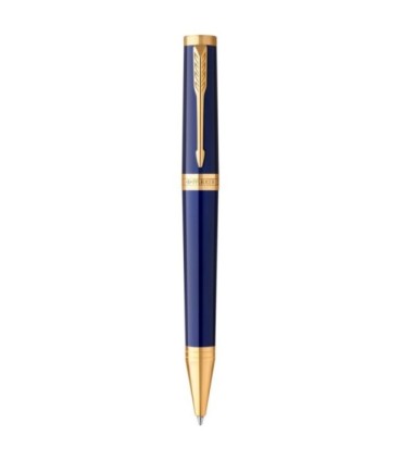 Parker Ingenuity Kugelschreiber | Core Kollektion | Blau mit Goldzierteilen | Mittlere Spitze | Schwarze Tinte | Geschenkbox