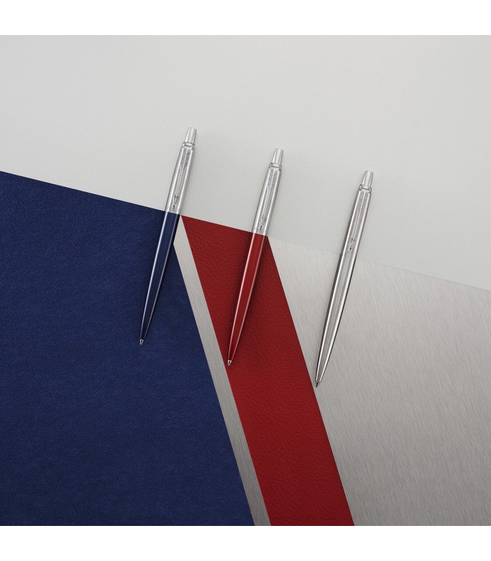 Parker Jotter London Trio Discovery Pack: Ballpoint Pen (Royal Blue), Gel Pen (Red Kensington) & Mechanical Pencil (Stainless St