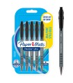 Paper Mate Flexgrip Ultra-Druckkugelschreiber | mittlere Spitze (1,0 mm) | schwarz | 5er-Packung