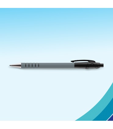 Paper Mate FlexGrip Ultra Retractable Ballpoint Pens | Medium Point (1.0mm) | Black | 5 Count