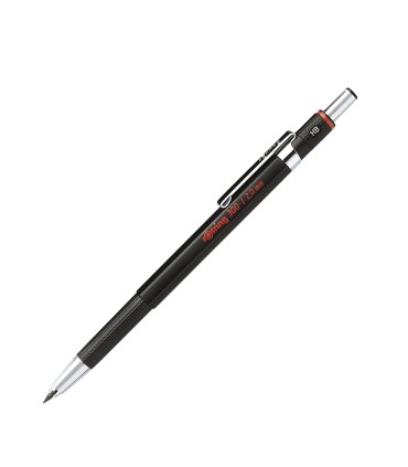rOtring 300 Mechanical Pencil | 2.0 mm | Refillable with Sharpener Under Cap | Black | 12 Count