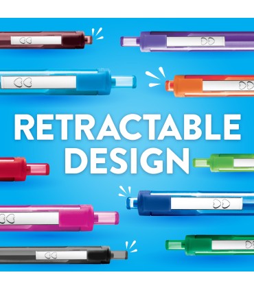 Paper Mate InkJoy 300RT Retractable Ballpoint Pens | Medium Point (1.0 mm) | Black | 12 Count