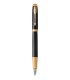 PARKER IM Premium Stylo plume, Noir, plume fine, encre bleue, Coffret cadeau