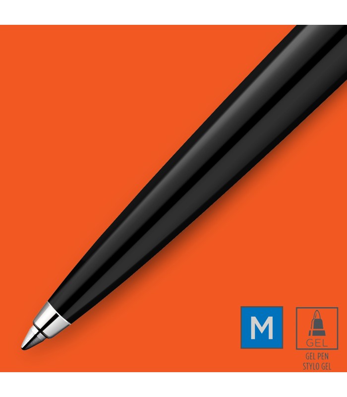 Parker Jotter Originals Gel Pen | Classic Black Finish | Medium Point (0.7 mm) | Blue Ink