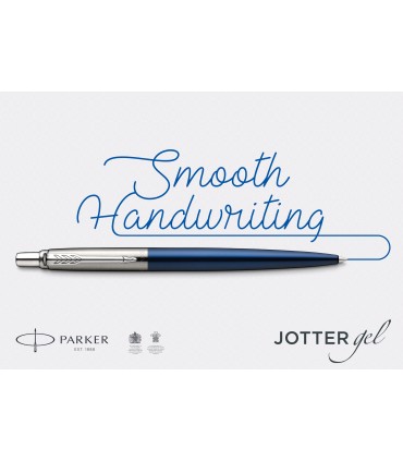 Parker Jotter Gel Pen | Stainless Steel with Gold Trim | Medium Point Black Ink (0.7 mm)