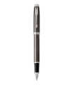 PARKER IM Fountain Pen, Dark Expresso, Chrome trims, fine Nib - Giftbox