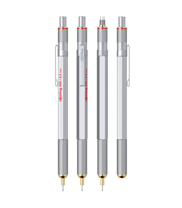 rOtring 800 Mechanical Pencil | 0.5 mm | Silver Metal Barrel
