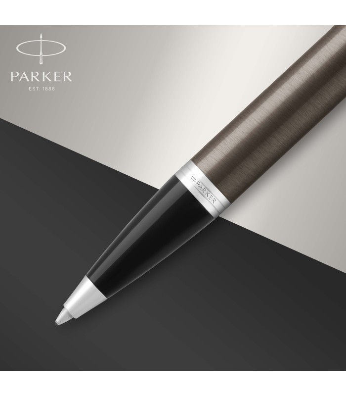 Parker IM Ballpoint Pen | Dark Espresso with Medium Point Blue Ink Refill | Gift Box