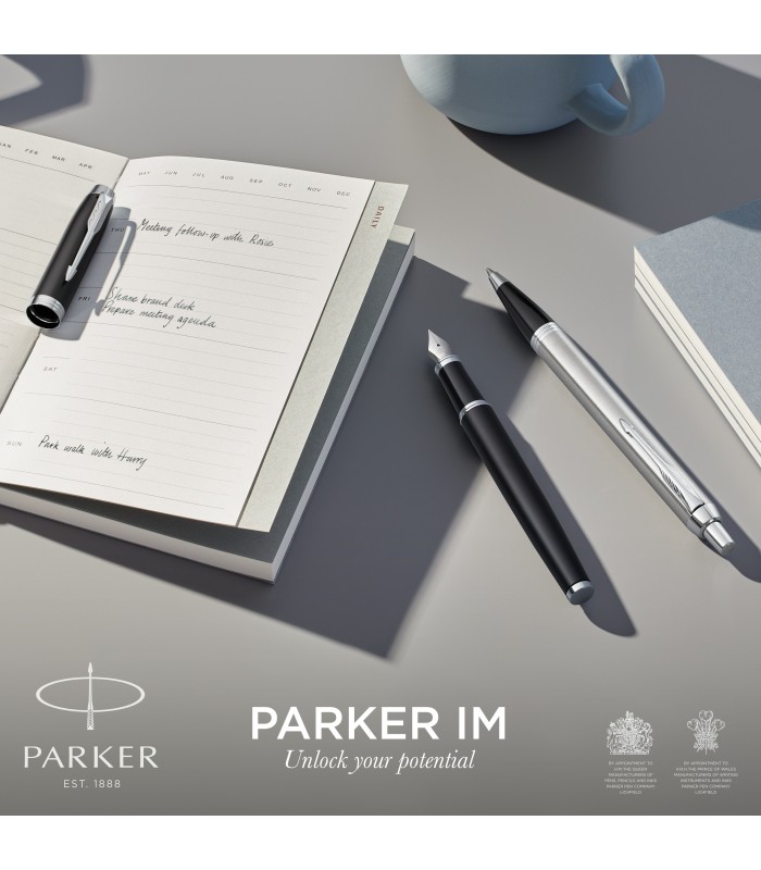 Parker IM Ballpoint Pen | Dark Espresso with Medium Point Blue Ink Refill | Gift Box