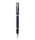 PARKER IM Stylo plume, bleu mat, plume moyenne, encre bleue, Coffret cadeau