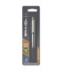 Parker Jotter Ballpoint Pen | Stainless Steel with Golden Trim | Medium Point Blue Ink
