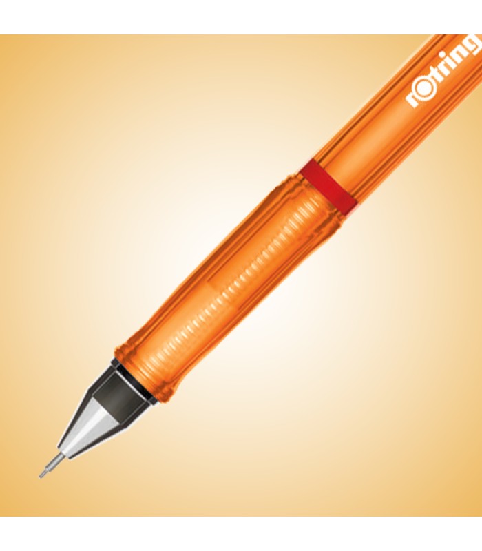 rOtring Visuclick Mechanical Pencil | 0.7 mm | 2B Lead | Lively Orange Barrel | 12 Count
