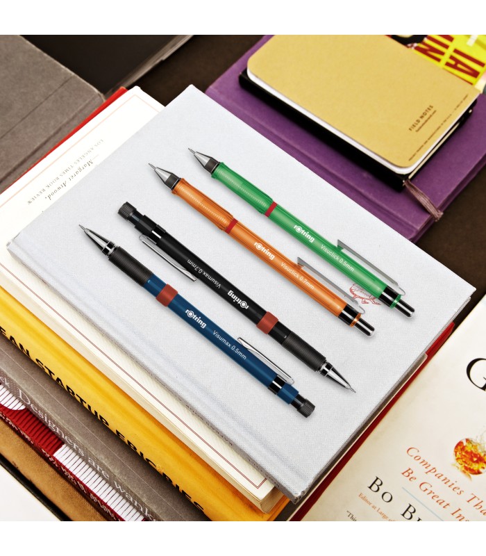 rOtring Visuclick Mechanical Pencil | 0.7 mm | 2B Lead | Lively Orange Barrel | 12 Count