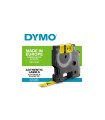 DYMO Rhino - Etiquettes Industrielles Nylon Flexible 12mm x 3.5m - Noir sur Jaune