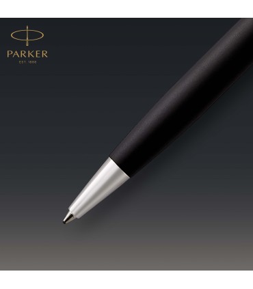 Parker Sonnet Ballpoint Pen | Matte Black Lacquer with Palladium Trim | Medium Point Black Ink | Gift Box