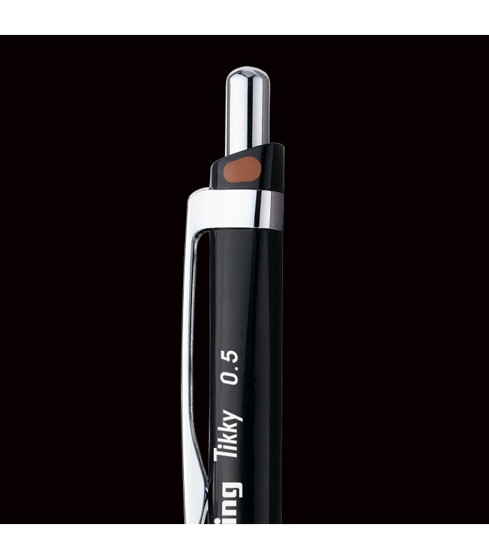rOtring Tikky Colour-Coded Mechanical Pencils | 0.5 mm | Black Barrel | Box of 12