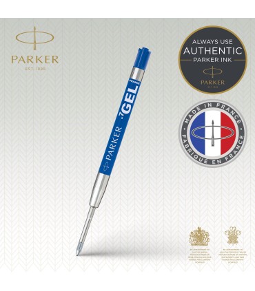 Parker Gel Pen Refill | Medium Tip (0.7mm) | Blue QUINK Ink | 1 Count