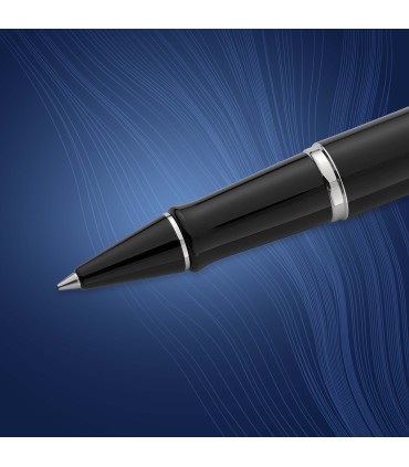 Waterman Expert Rollerball Pen | Gloss Black with Chrome Trim | Fine Point | Black Ink | Gift Box