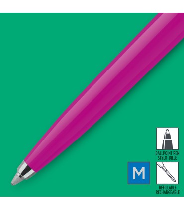 Parker Jotter Originals Ballpoint Pen | Classic Magenta Finish | Medium Point | Blue Ink | 1 Count