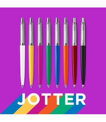 Parker Jotter Originals Ballpoint Pen | Classic Magenta Finish | Medium Point | Blue Ink | 1 Count