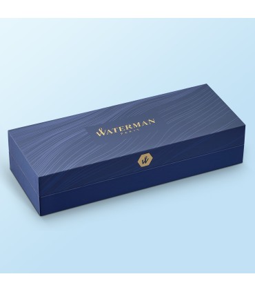 Waterman Hémisphère Fountain Pen | Stainless Steel with Chrome Trim | Fine Nib | Blue Ink | Gift Box