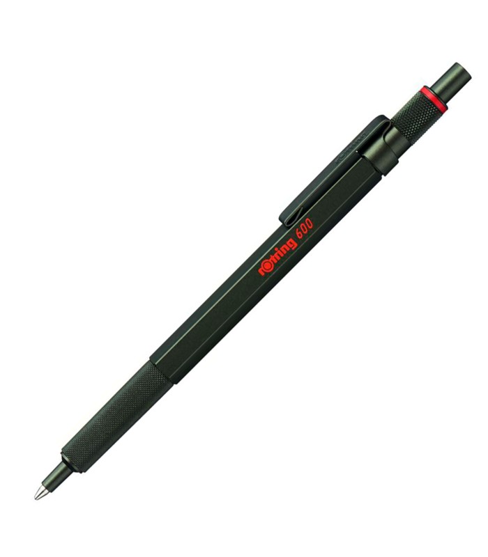 rOtring 600 Ballpoint Pen | Medium Point | Black Ink | Green Barrel | Refillable
