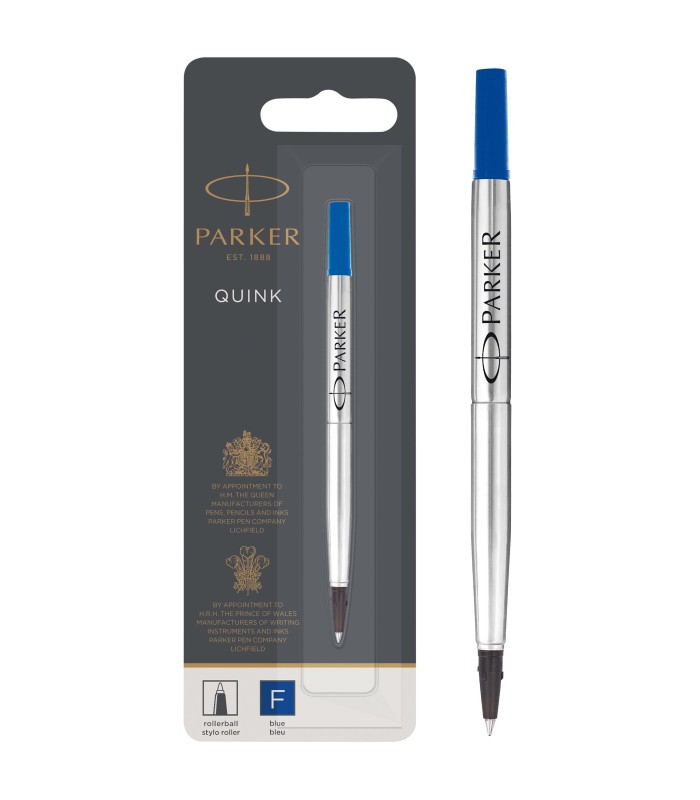 Parker Rollerball Pen Refill | Fine Point | Blue QUINK Ink | 1 Count
