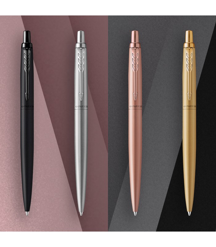 Parker Jotter XL Ballpoint Pen | Monochrome Matte Black | Medium Point | Blue Ink | Blister Pack