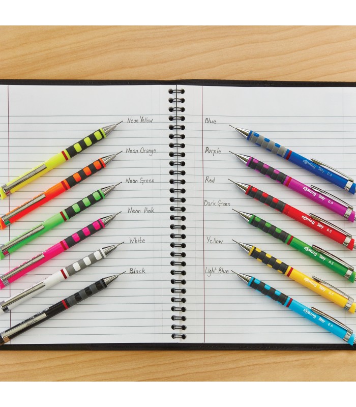rOtring Tikky Colour-Coded Mechanical Pencils | 0.5 mm | Blue Barrel | Box of 12