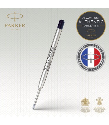 Parker Ballpoint Pen Refill | Fine Tip | Black QUINKflow Ink | 1 Count