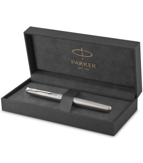 Parker Sonnet Fountain Pen | Stainless Steel with Palladium Trim | Medium Nib | Gift Box