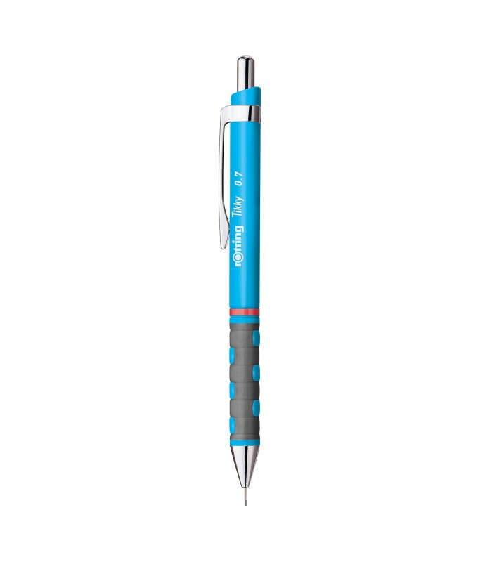 rOtring Tikky Mechanical Pencils | HB 0.7 mm Lead | Light Blue | Box of 12