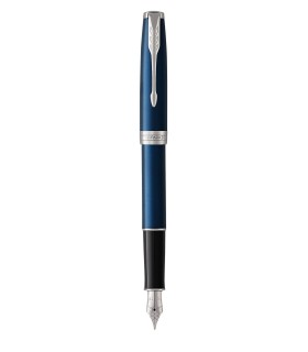 PARKER Sonnet Fountain Pen, Blue barrel, Palladium trims, Medium nib – Gift Boxed
