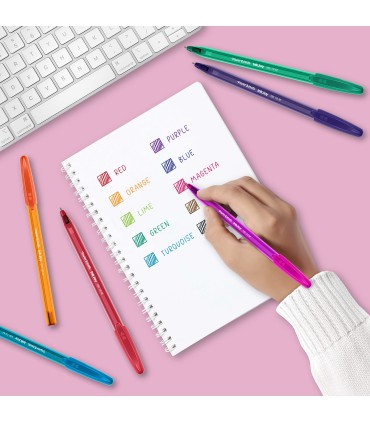 Paper Mate InkJoy 100ST Ballpoint Pens | Medium Point (1.0mm) | Black | 8 Count