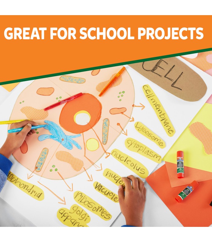 Elmer's Pure Glue Sticks | 93% Natural Ingredients | Great for Schools & Crafting | Washable & Child-Friendly | 40g | 1 Count